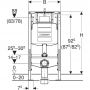 Geberit Duofix Bambini stelaż podtynkowy do miski WC stojącej dla dzieci 111.922.00.5 zdj.2
