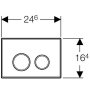 01 Geberit Sigma20 przycisk spłukujący przedni chrom błyszczący/mat/błyszczący UP320 115.778.KH.1 zdj.2