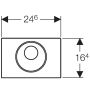 Geberit Sigma10 przycisk spłukujący elektroniczny czarny mat 115.856.16.6 zdj.2