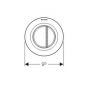 Geberit Typ01 przycisk spłukujący WC pneumatyczny biały-alpin 116.042.11.1 zdj.2
