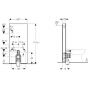Geberit Monolith Plus moduł sanitarny do WC stojącego H114 szkło czarne/aluminium 131.233.SJ.5 zdj.2