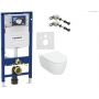 Zestaw Geberit Duofix zestaw 5w1 stelaż podtynkowy do WC ze wspornikami, uszczelką wygłuszającą i miska z deską wolnoopadającą (111.320.00.5, 111.815.00.1, 156.050.00.1, 503.046.00.1) zdj.1