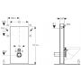 Geberit Monolith moduł sanitarny do WC wiszącego H101 szkło piaskowe - sand/aluminium 131.022.TG.5 zdj.2