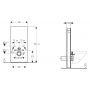 Geberit Monolith Plus moduł sanitarny do WC wiszącego H101 szkło białe/aluminium 131.221.SI.5 zdj.2