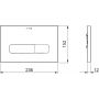 Kludi Unifix przycisk spłukujący do WC brązowy szczotkowany 30PP01N1 zdj.2