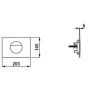 Laufen Ineo przycisk spłukujący do WC czarny mat H9001127160001 zdj.2