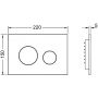 Tece Loop przycisk spłukujący do WC mosiądz metaliczny 9240936 zdj.2