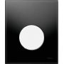 Tece Loop przycisk spłukujący do pisuaru szkło czarne/biały 9.242.654 zdj.1