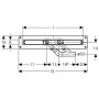 Zestaw odpływowy liniowy do natrysków standard typ M Geberit Uniflex 154.100.00.1 zdj.2