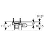 Zestaw odpływowy liniowy do natrysków standard typ M Geberit Uniflex 154.100.00.1 zdj.3