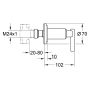 Grohe Atrio Jota zawór podtynkowy chrom 19088000 zdj.2