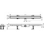 Hansgrohe RainDrain Compact odpływ liniowy 90 cm 56169000 zdj.2