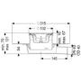 Kessel Ultraflat wpust łazienkowy DN40 z nasadką i rusztem szczelinowym 44740.63M zdj.2