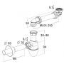 Nicoll półsyfon umywalkowy do szafek umywalkowych BMT2P zdj.2