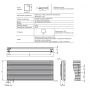 Enix Sorento Plus (SRP) grzejnik pokojowy 48,6x100 cm grafit strukturalny SRP1000048614L071000 zdj.2