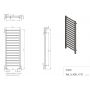 Imers Tell grzejnik łazienkowy drabinkowy 117x43 cm biały G01743011702 zdj.2