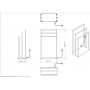 Instal Projekt Mobilo Electro grzejnik łazienkowy 50x90 cm czarny mat MOBE2-50/90C31 zdj.2