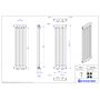 Instal Projekt Tubus 2 grzejnik 120x34,9 cm biały TUB2-120/07 zdj.2