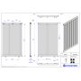 Instal Projekt Tubus 2 grzejnik 180x107,7 cm biały TUB2-180/23 zdj.2
