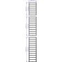 Instal Projekt Rima grzejnik łazienkowy drabinkowy 120x50 cm biały RIM-50/120D50 zdj.3