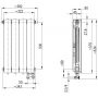 KFA Armatura ADR grzejnik pokojowy 57x32,2 cm podłączenie dolne biały 763-041-44 zdj.2