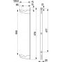 KFA Armatura zestaw zawieszeń do grzejnika aluminiowego biały 864-110-44 zdj.2