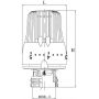 KFA Armatura głowica termostatyczna biała 886-520-98 zdj.2