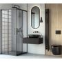 Oltens Breda kabina prysznicowa 90x90 cm kwadratowa czarny mat/szkło 20006300 zdj.4
