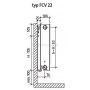 Purmo Plan Ventil Compact grzejnik płytowy 40x230 cm podłączenie dolne biały FCV22 400x2300 zdj.3