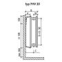 Purmo Plan Ventil Hygiene grzejnik płytowy 60x60 cm podłączenie dolne FHV20 600x600 zdj.3