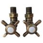 Imers Retro zestaw przyłączeniowy mosiądz 1711 zdj.1