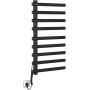 Sapho Elcor grzejnik łazienkowy 48x92 cm elektryczny czarny mat EB460 zdj.1