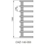 Zehnder Chime grzejnik łazienkowy drabinkowy 138x50 cm brąz CHZ-140-050-N213 zdj.2