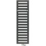 Zehnder Metropolitan Bar grzejnik łazienkowy dekoracyjny 122,5x40 cm czarny MEP-120-040/0557 zdj.1