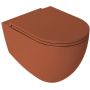 Isvea Infinity miska WC wisząca bez kołnierza brązowy mat 10NF02004-2U zdj.1