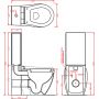 Art Ceram Blend zbiornik WC do kompaktu biały BLC00101;00 zdj.2