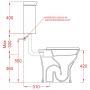 Art Ceram Civitas zbiornik WC do kompaktu niski biały CIC00701;00 zdj.2