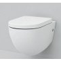 Zestaw Art Ceram File 2.0 miska WC wisząca bez kołnierza z deską wolnoopadającą (FLV0040100, FLA00201) zdj.1