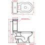 Art Ceram Hermitage miska WC kompakt biała HEV00401;00 zdj.2