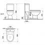 Aqualine Petit kompakt WC dla dzieci biały PT520 zdj.2