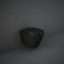 Rak Ceramics Feeling miska WC wisząca rimless czarny matowy RST23504A zdj.1