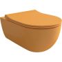 Bocchi V-Tondo miska WC wisząca bez kołnierza Clean Plus+ żółty połysk 1416-021-0129 zdj.1