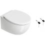 Zestaw Catalano Italy miska WC wisząca Newflush z deską wolnoopadającą i zestawem montażowym biały(1VS52RIT00, 5NLV5STF00, 5KFST00) zdj.1