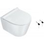 Catalano Zero zestaw miska WC wisząca Newflush z deską sedesową wolnoopadającą oraz zestawem montażowym biały (1VSZ46R00, 5KFST00, 5V45STP00) zdj.1