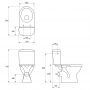 Cersanit MITO Merida kompakt WC z deską sedesową biały K03-018 zdj.2