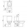 Cersanit Kompakt 600 miska WC kompaktowa CleanOn z deską wolnoopadającą biała K102-029 zdj.2