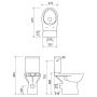Cersanit Etiuda kompakt WC bez kołnierza CleanOn biały K11-0221