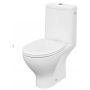Cersanit Moduo miska WC CleanOn kompakt z deską wolnoopadającą Delfi biała K116-004 zdj.1