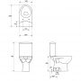 Cersanit Parva zestaw WC kompakt z deską biały K27-003 zdj.2