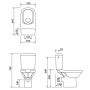 Cersanit Carina CleanOn zestaw WC kompakt miska z deską i spłuczką biała K31-044 zdj.3